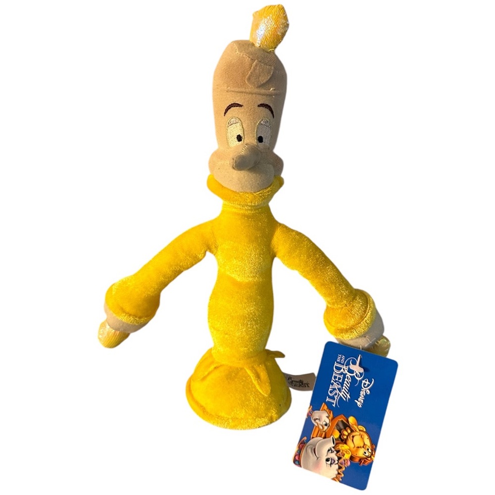 Walt Disney Beauty & the Beast LUMIERE CANDLE STICK 10" Plush STUFFED ANIMAL NEW